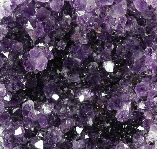 Purple Amethyst Cluster On Wood Base #50067